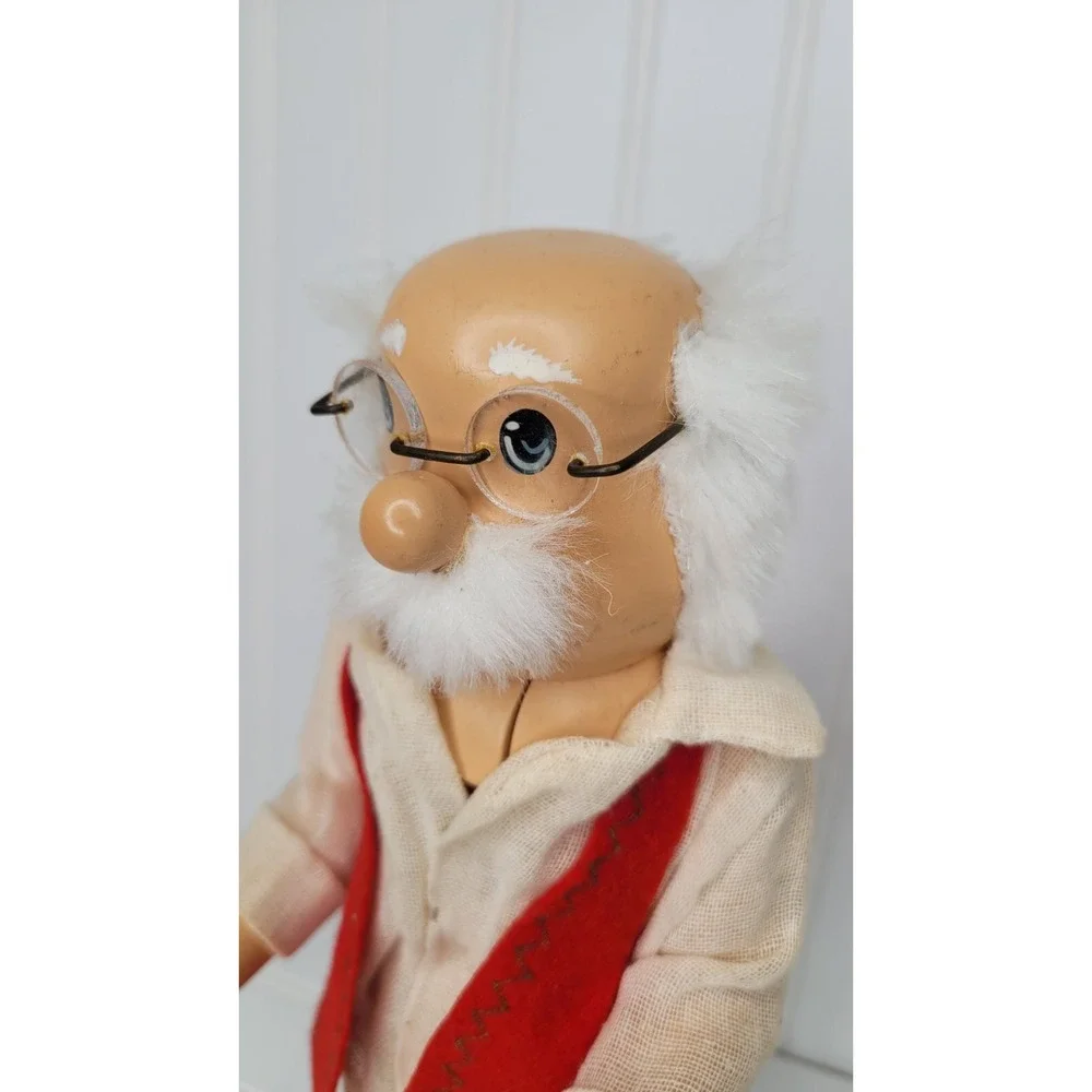Vintage Zims‎ By Whitehurst Hand Crafted Santa Claus Clock Nutcracker
